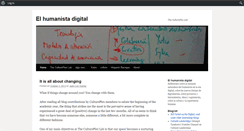 Desktop Screenshot of elhumanistadigital.blogs.cultureplex.ca